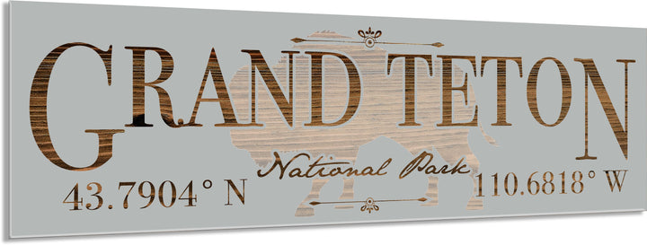FP0614 - Grand Tetons Engraved Stick (Bronze)