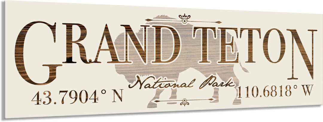 FP0614 - Grand Tetons Engraved Stick (Bronze)