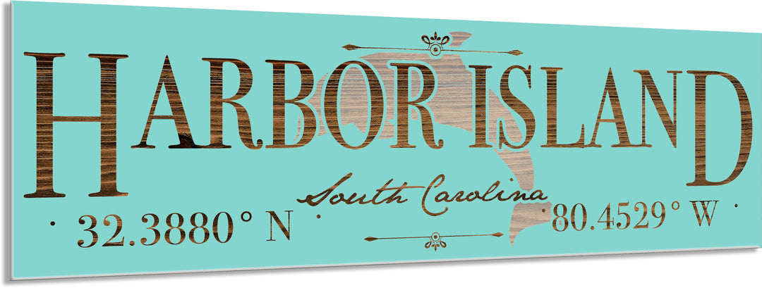 FP1662 - Harbor Island, SC Dolphin Engraved Stick (Standard)
