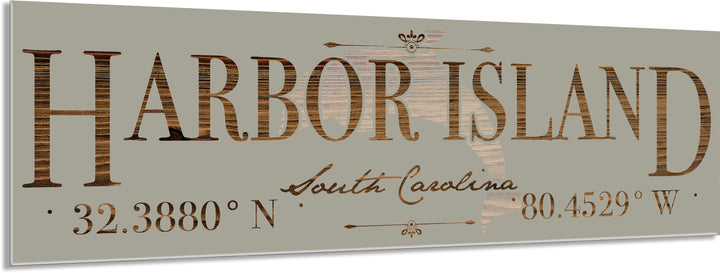 FP1662 - Harbor Island, SC Dolphin Engraved Stick (Standard)