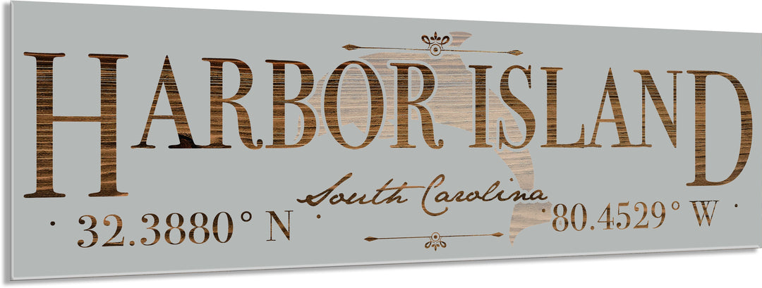 FP1662 - Harbor Island, SC Dolphin Engraved Stick (Standard)