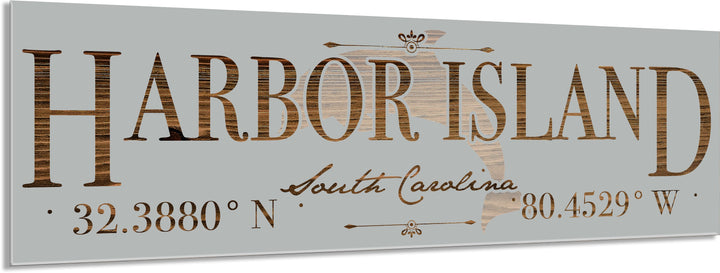 FP1662 - Harbor Island, SC Dolphin Engraved Stick (Standard)