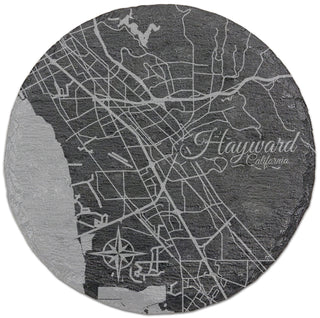 Hayward, California Round Slate Coaster