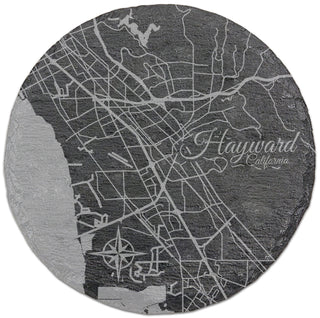 Hayward, California Round Slate Coaster