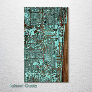Exclusive - Hollywood, Florida Street Map