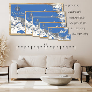 Custom Elevated Printed Wood Map