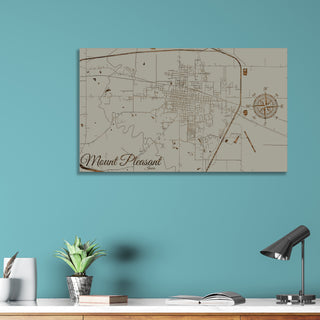 Mount Pleasant, Iowa Street Map
