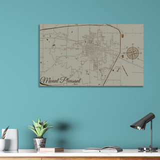 Mount Pleasant, Iowa Street Map