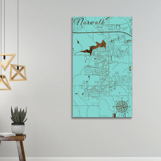 Norwalk, Iowa Street Map