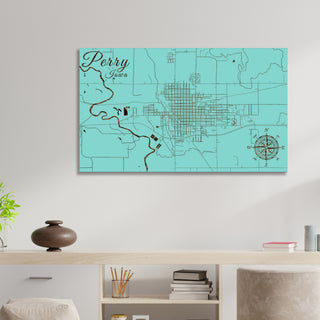 Perry, Iowa Street Map