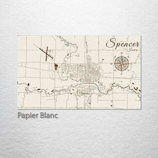 Spencer, Iowa Street Map