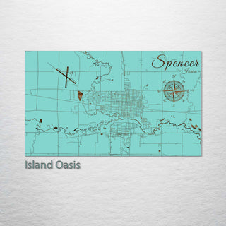 Spencer, Iowa Street Map