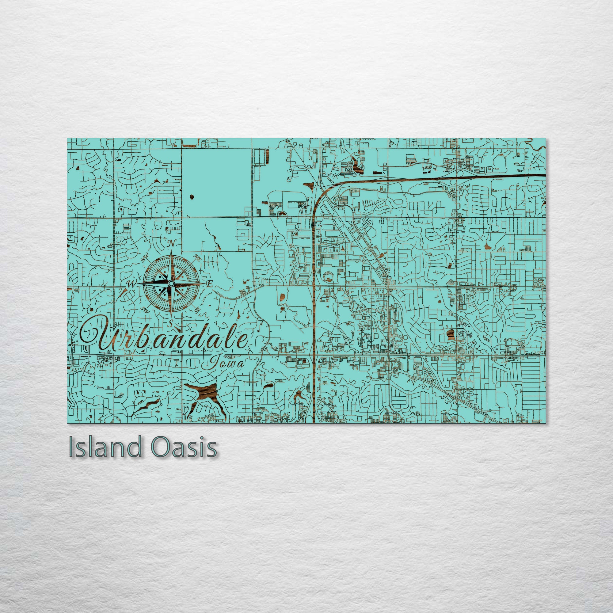 Urbandale, Iowa Street Map Fire & Pine