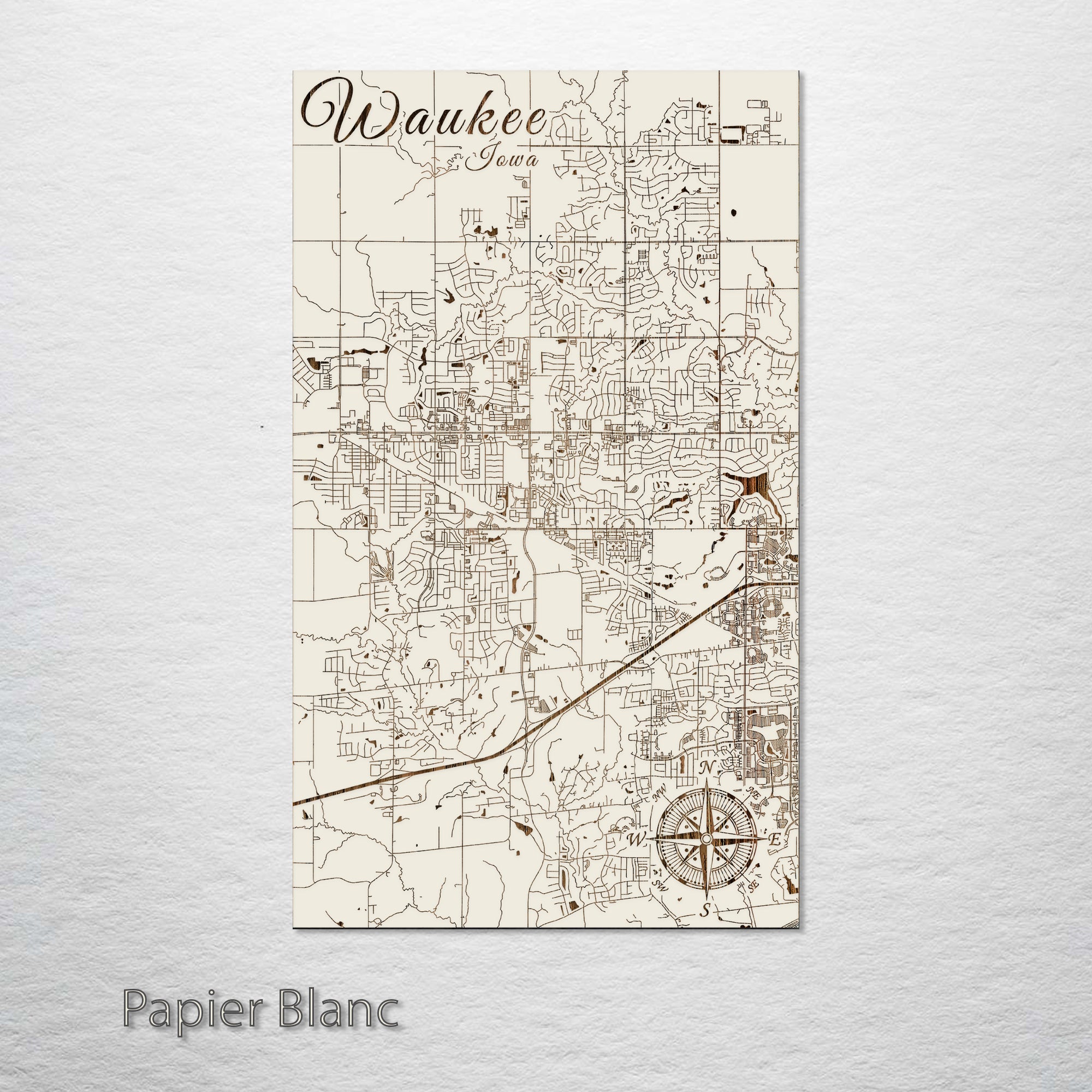 Waukee, Iowa Street Map – Fire & Pine