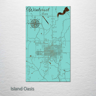 Winterset, Iowa Street Map