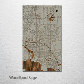 Coeur d'Alene, Idaho Street Map