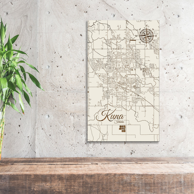 Kuna, Idaho Street Map Fire & Pine