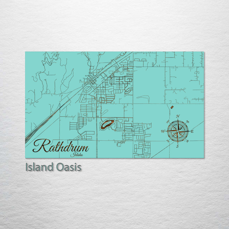 Rathdrum, Idaho Street Map Fire & Pine