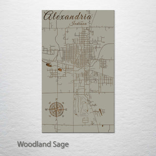 Alexandria, Indiana Street Map