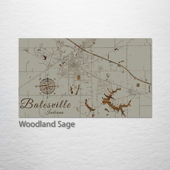 Batesville, Indiana Street Map