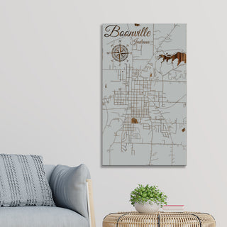 Boonville, Indiana Street Map