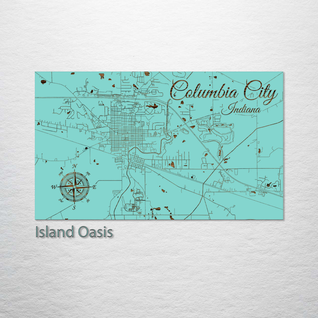 Columbia City, Indiana Street Map