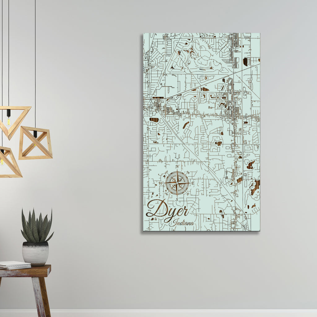 Dyer, Indiana Street Map – Fire & Pine