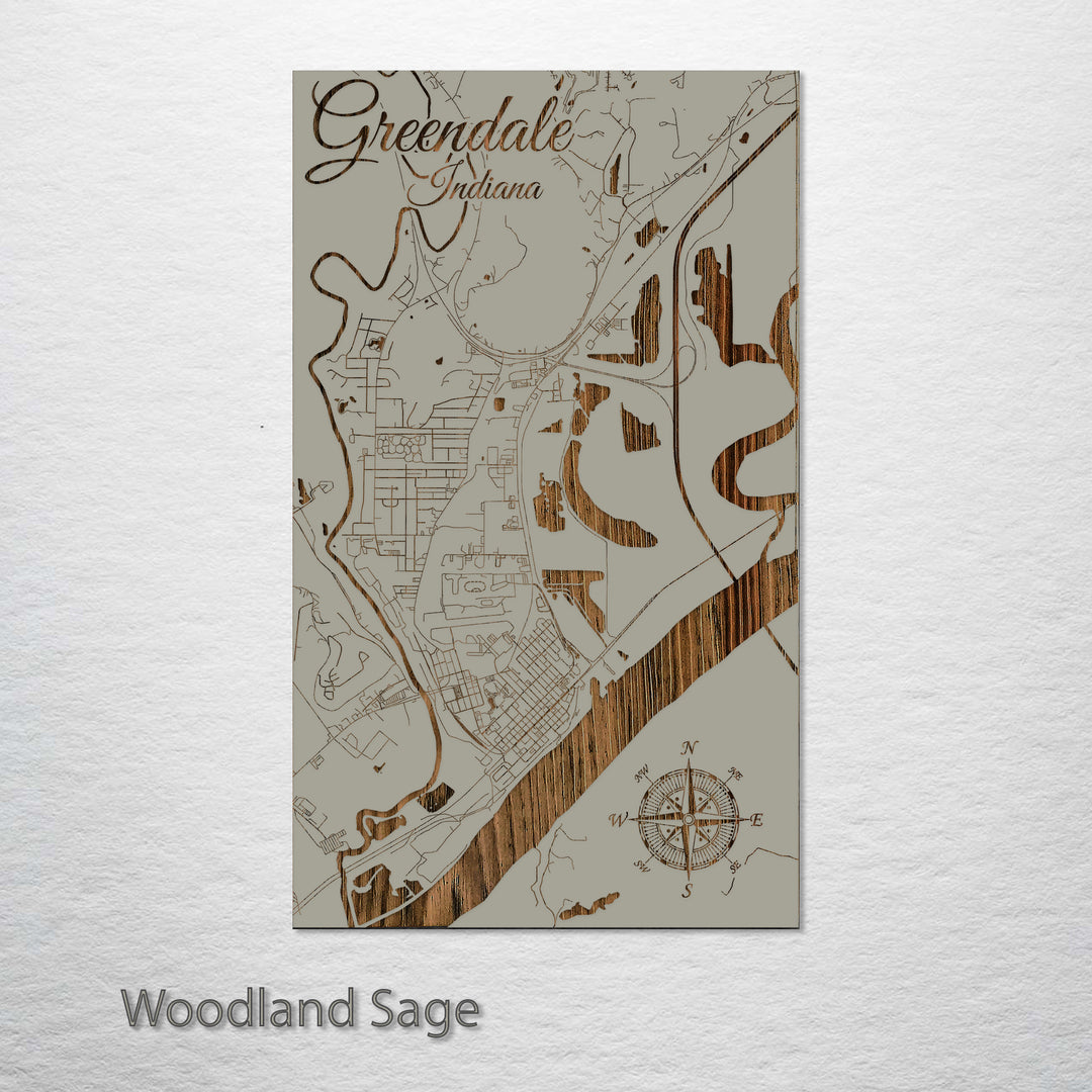 Greendale, Indiana Street Map