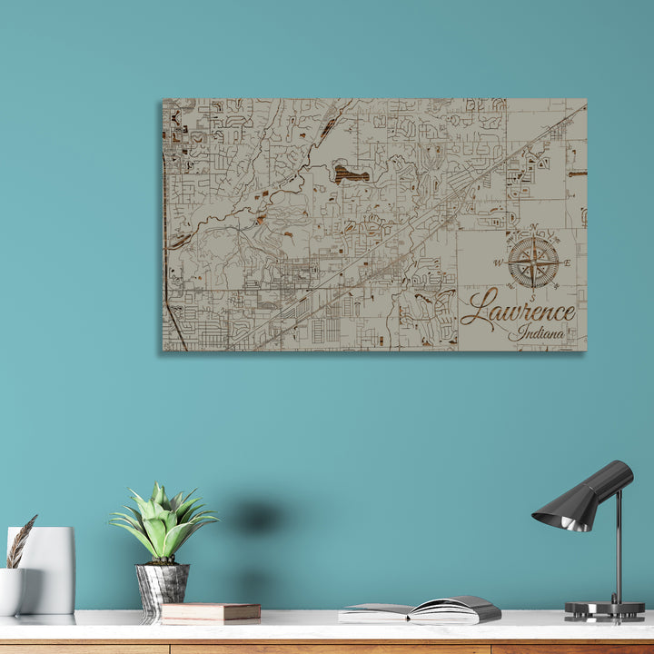 Lawrence, Indiana Street Map