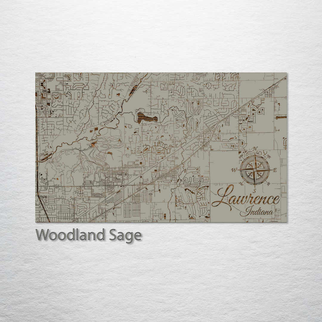 Lawrence, Indiana Street Map