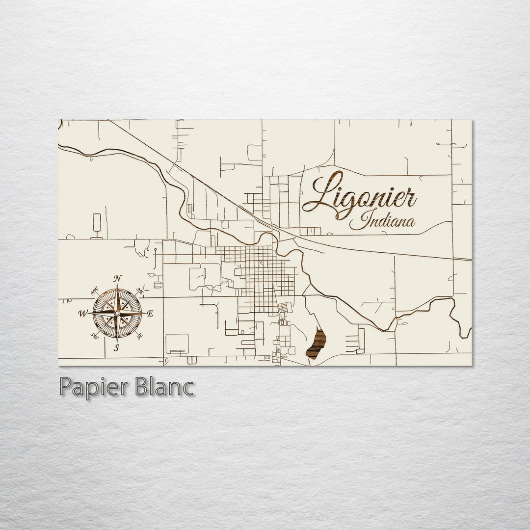 Ligonier, Indiana Street Map