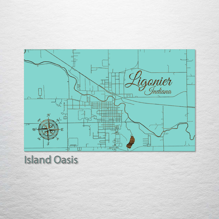 Ligonier, Indiana Street Map