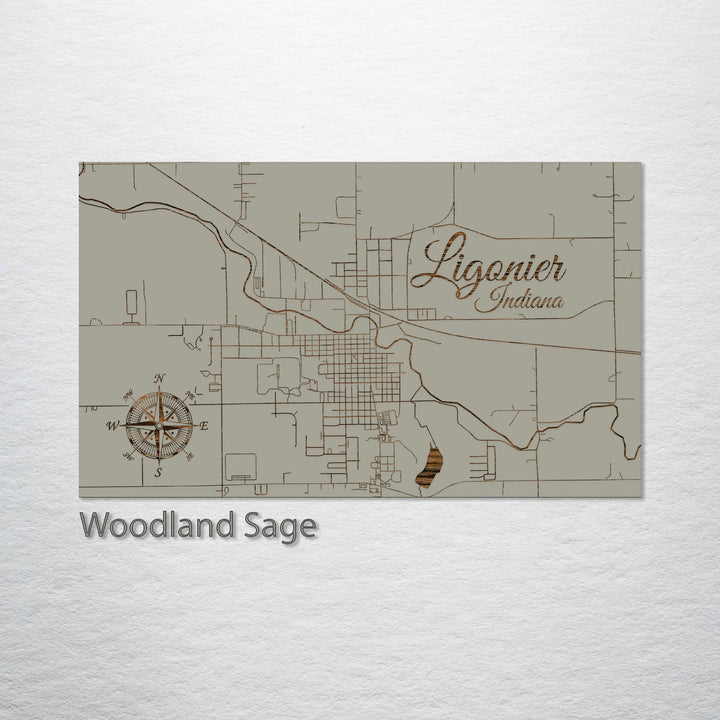 Ligonier, Indiana Street Map