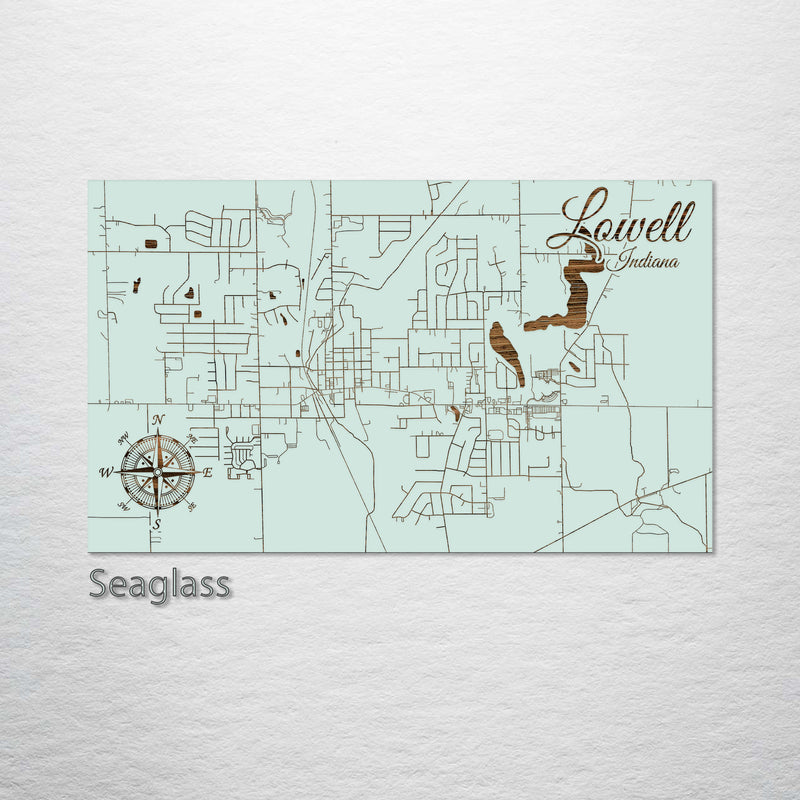 Lowell, Indiana Street Map Fire & Pine