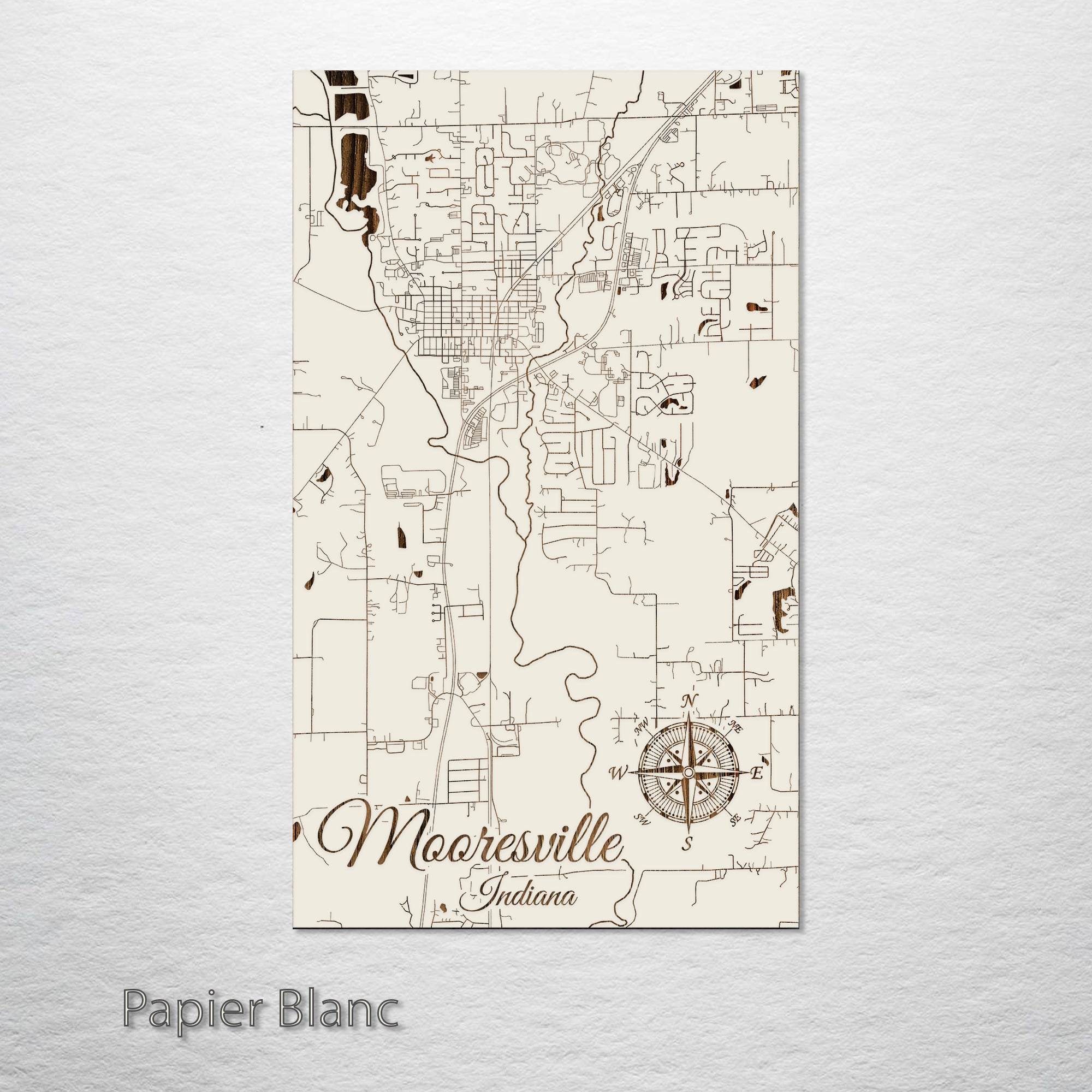 Mooresville, Indiana Street Map – Fire & Pine