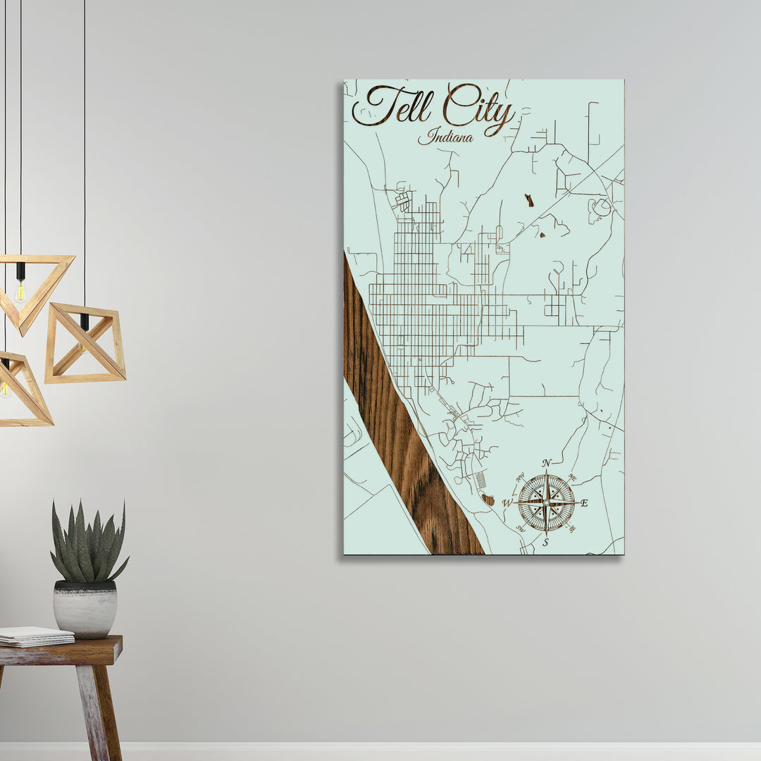 Tell City, Indiana Street Map