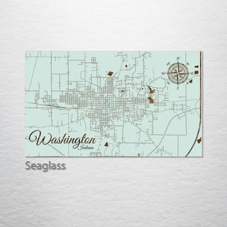 Washington, Indiana Street Map
