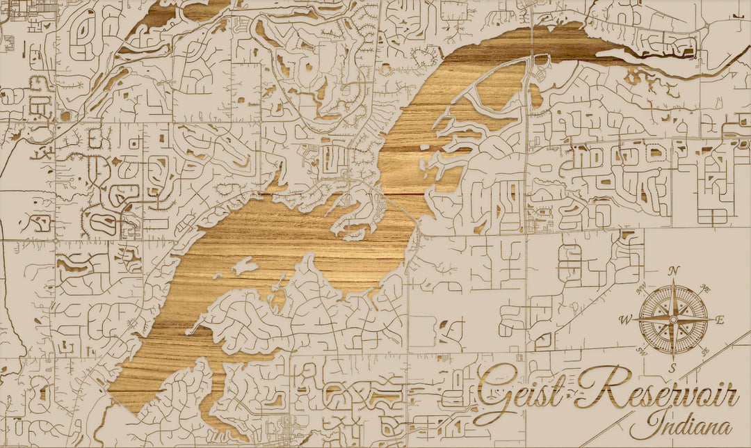 FP0684 - Geist Res, IN Engraved Map (Standard)