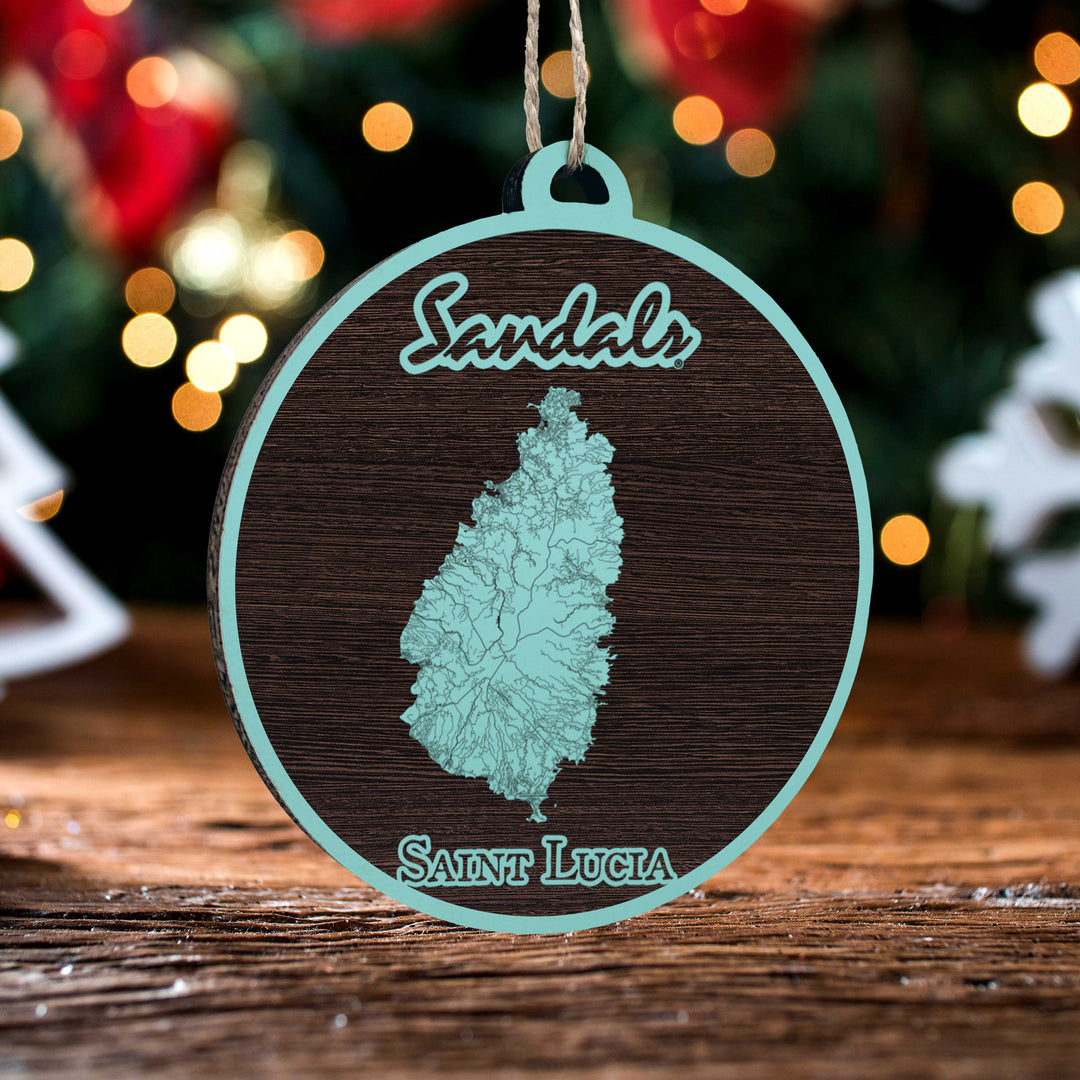 FP0699 - Sandals St Lucia Engraved Ornament (Bronze)
