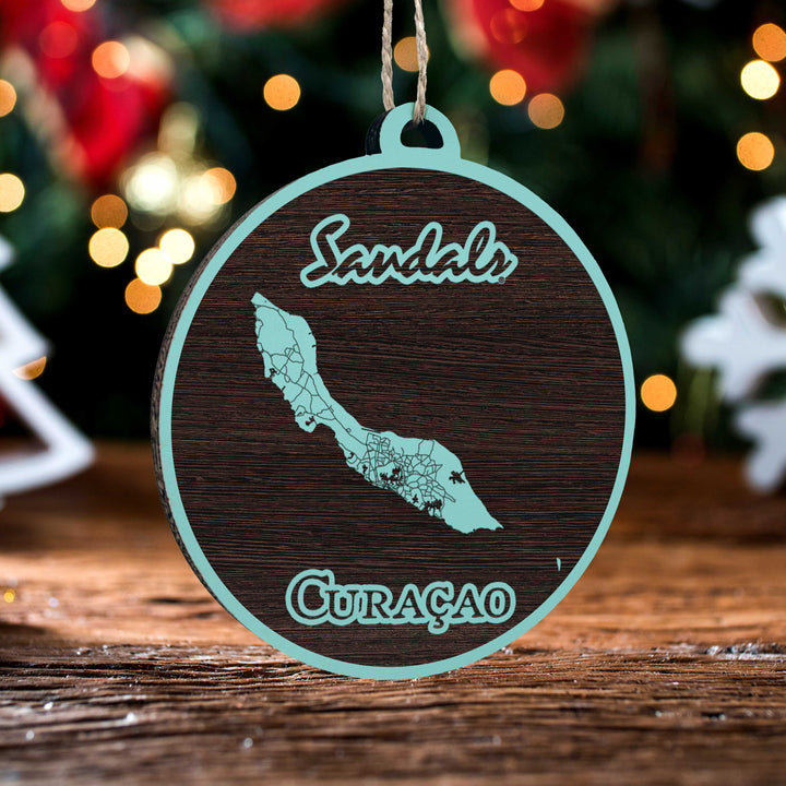 FP0699 - Sandals Curacao Engraved Ornament (Bronze)