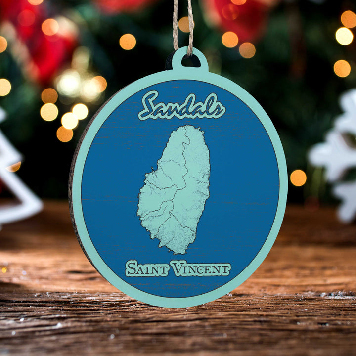 FP0699 - Saint Vincent Printed Ornament (Bronze)