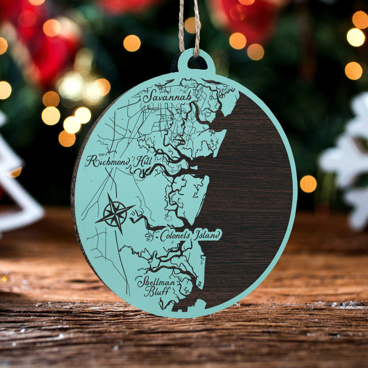 FP0488 -  Ellas, GA Engraved Ornament (Standard)