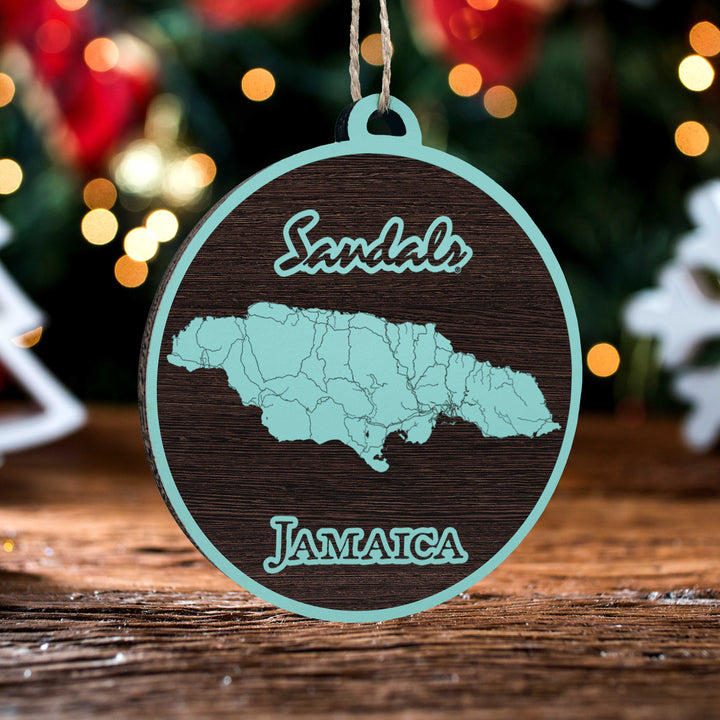 FP0699 - Sandals Jamaica Engraved Ornament (Bronze)