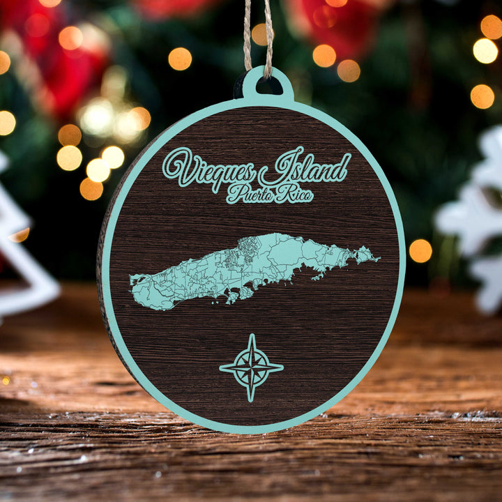 FP0881 - Vieques Island, PR Engraved Ornament (Standard)