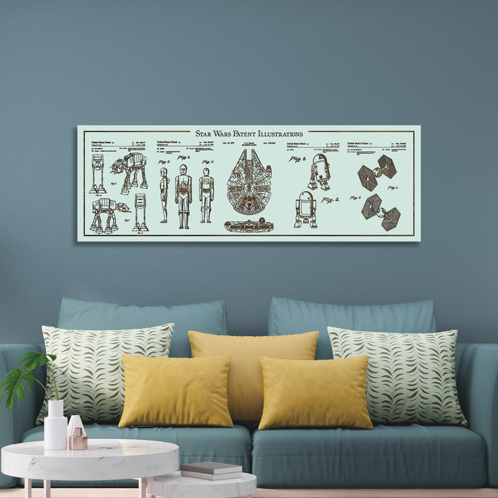 Star Wars Illustrations Engraved Panoramic (Gold)
