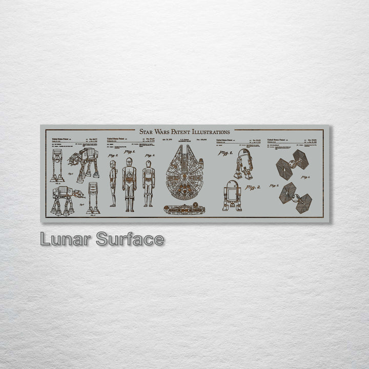 Star Wars Illustrations Engraved Panoramic (Gold)