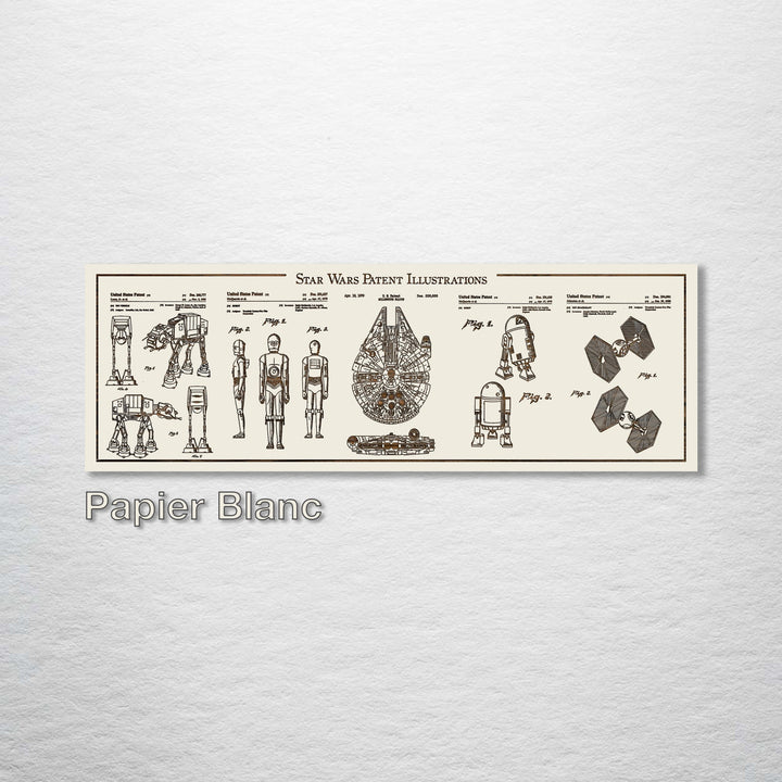 Star Wars Illustrations Engraved Panoramic (Gold)