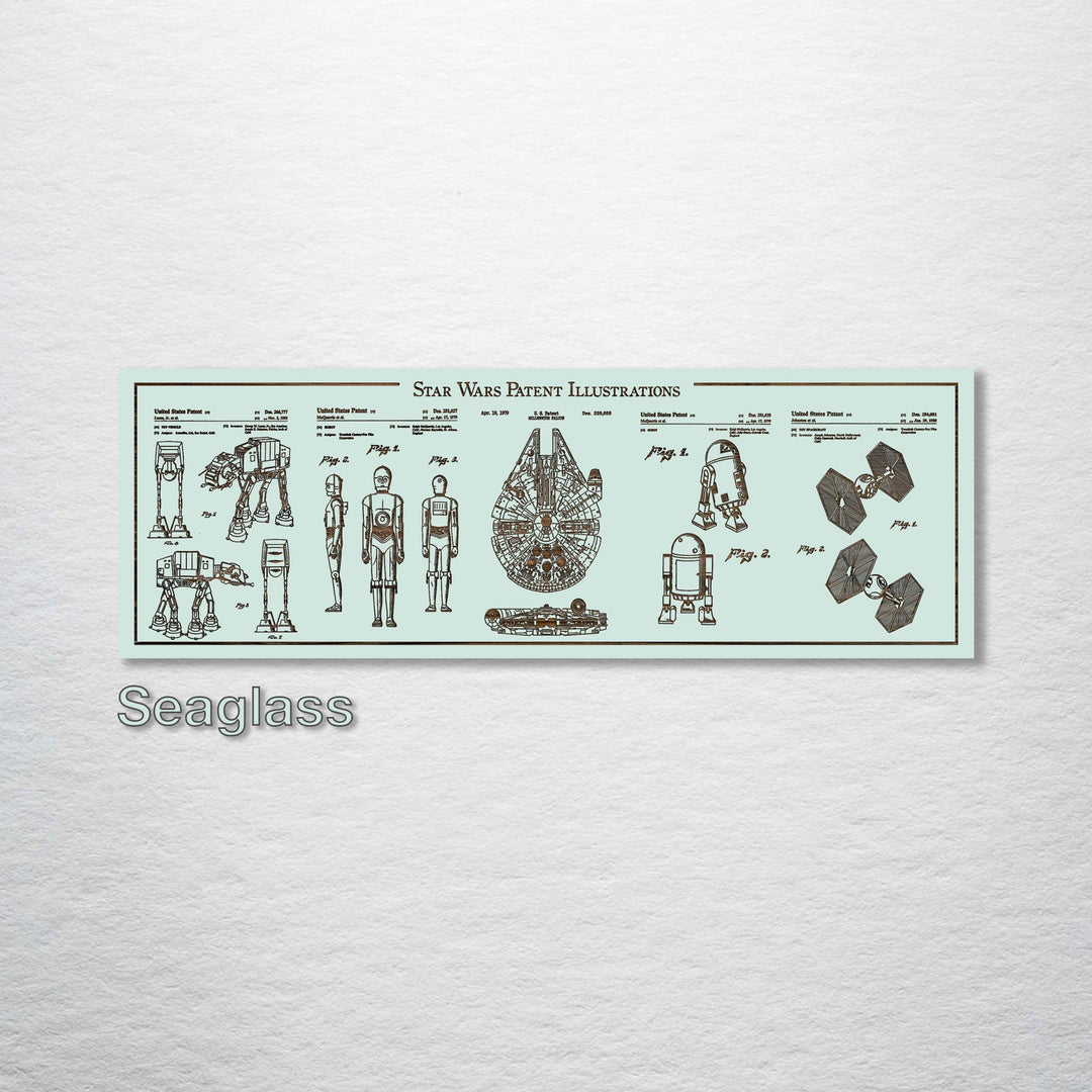 Star Wars Illustrations Engraved Panoramic (Gold)