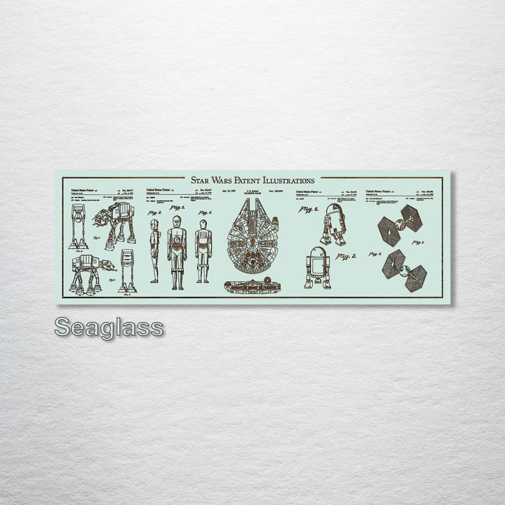 Star Wars Illustrations Engraved Panoramic (Gold)