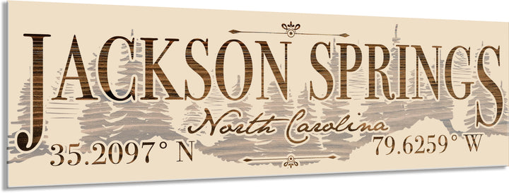 FP1449 - Jackson Springs, NC Engraved Stick (Standard)